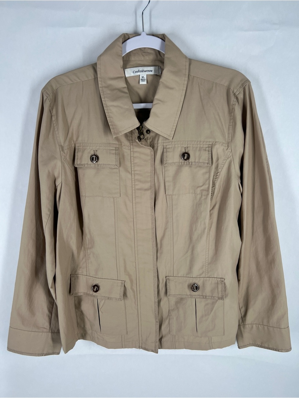 Croft & Barrow Tan Utility Jacket Size‎ XL